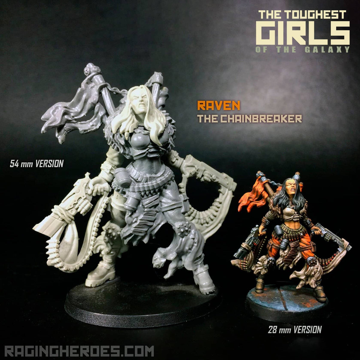 RAVEN, The Chainbreaker (JB) 54mm Heroic Scale - Raging Heroes
