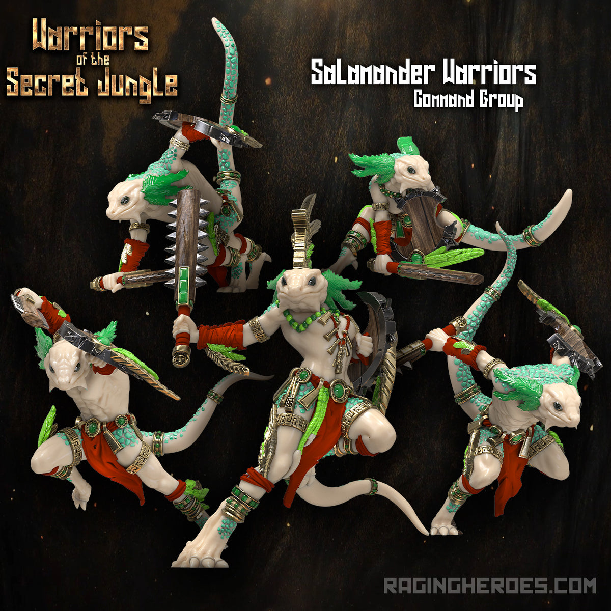 Salamander Warriors, Command Group (WSJ - F) - Raging Heroes