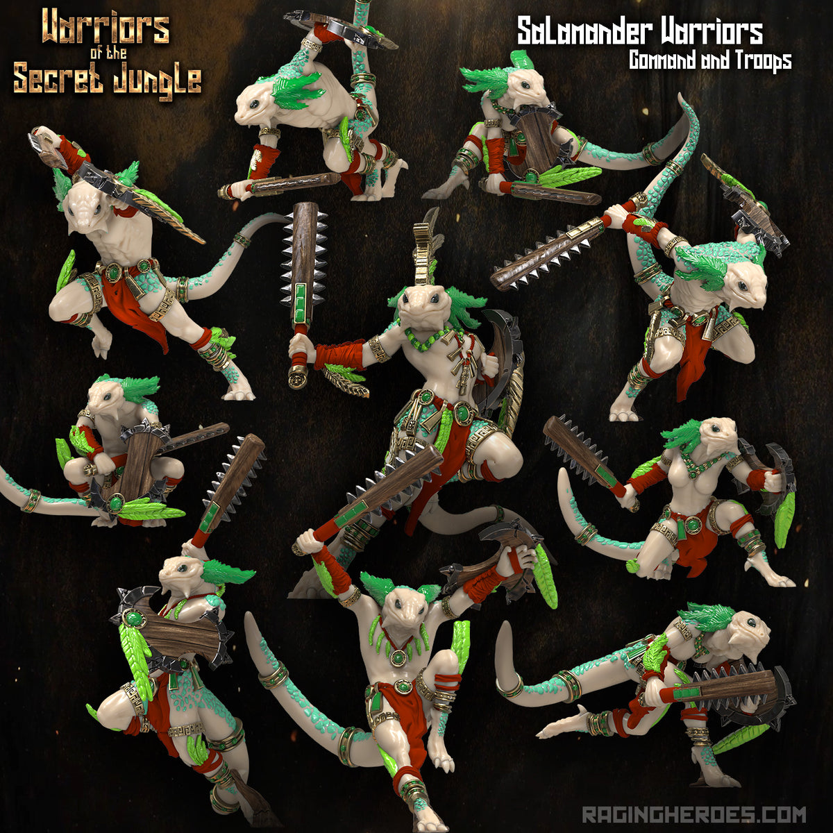Salamander Warriors, Command + Troops Pack (WSJ - F) - Raging Heroes