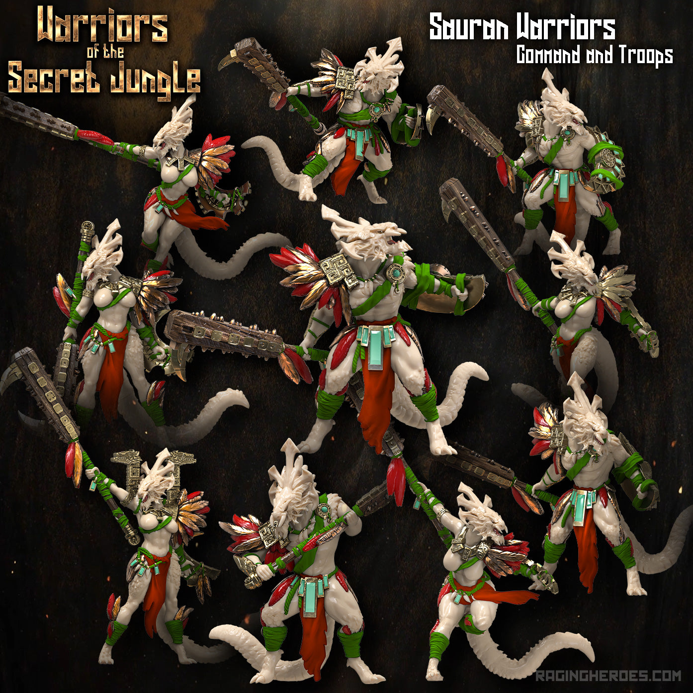 Sauran Warriors, Command + Troops Pack (WSJ - F)