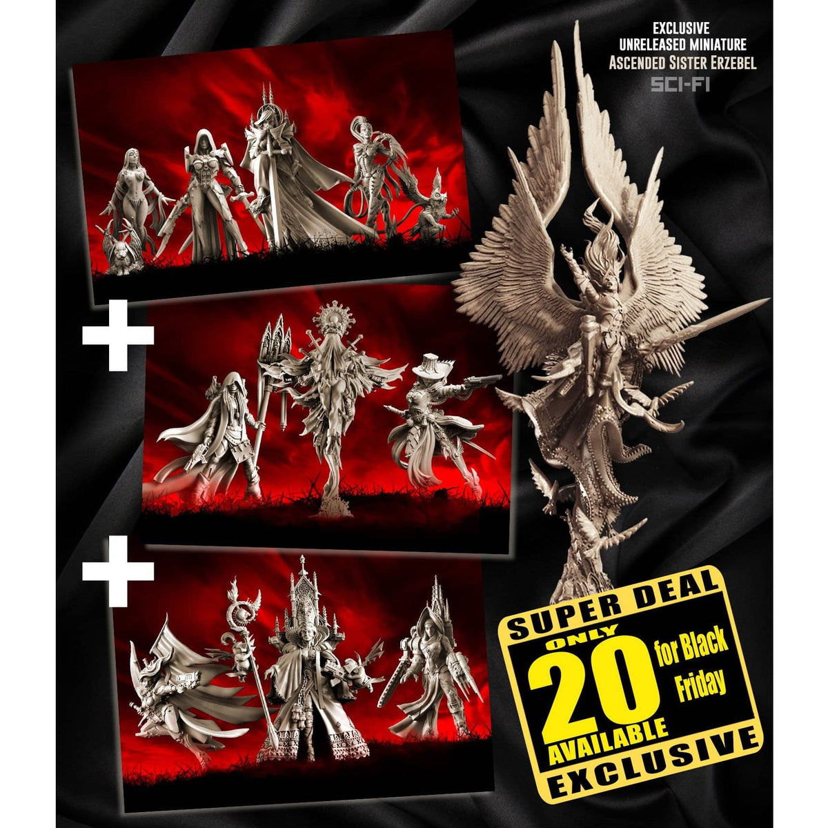 Exclusive Sisters SCI-FI multipack with Erzebel - Raging Heroes