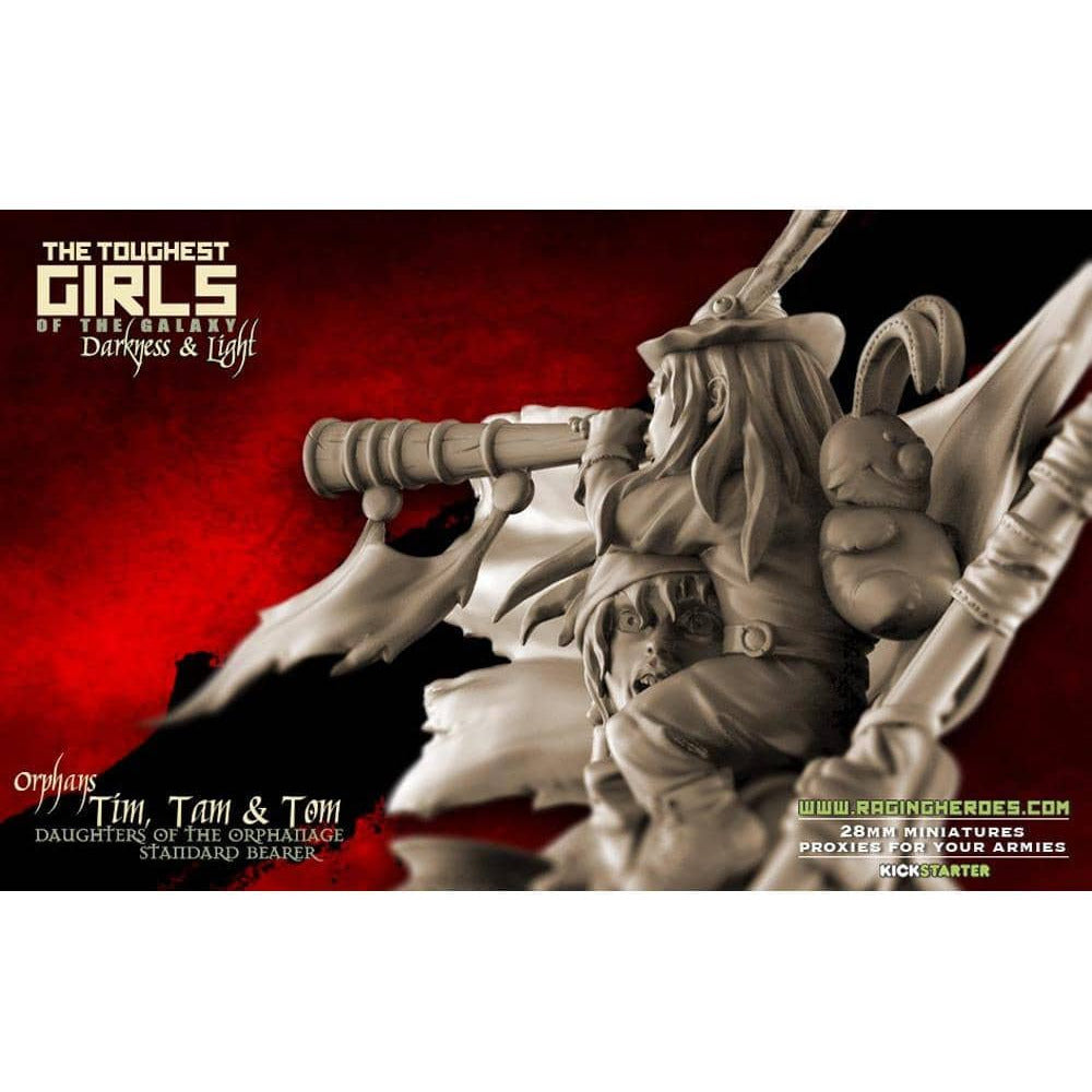 Tim, Tam, and Tom, Standard Bearer of the DoO CG (Sisters - FANTASY) - Raging Heroes