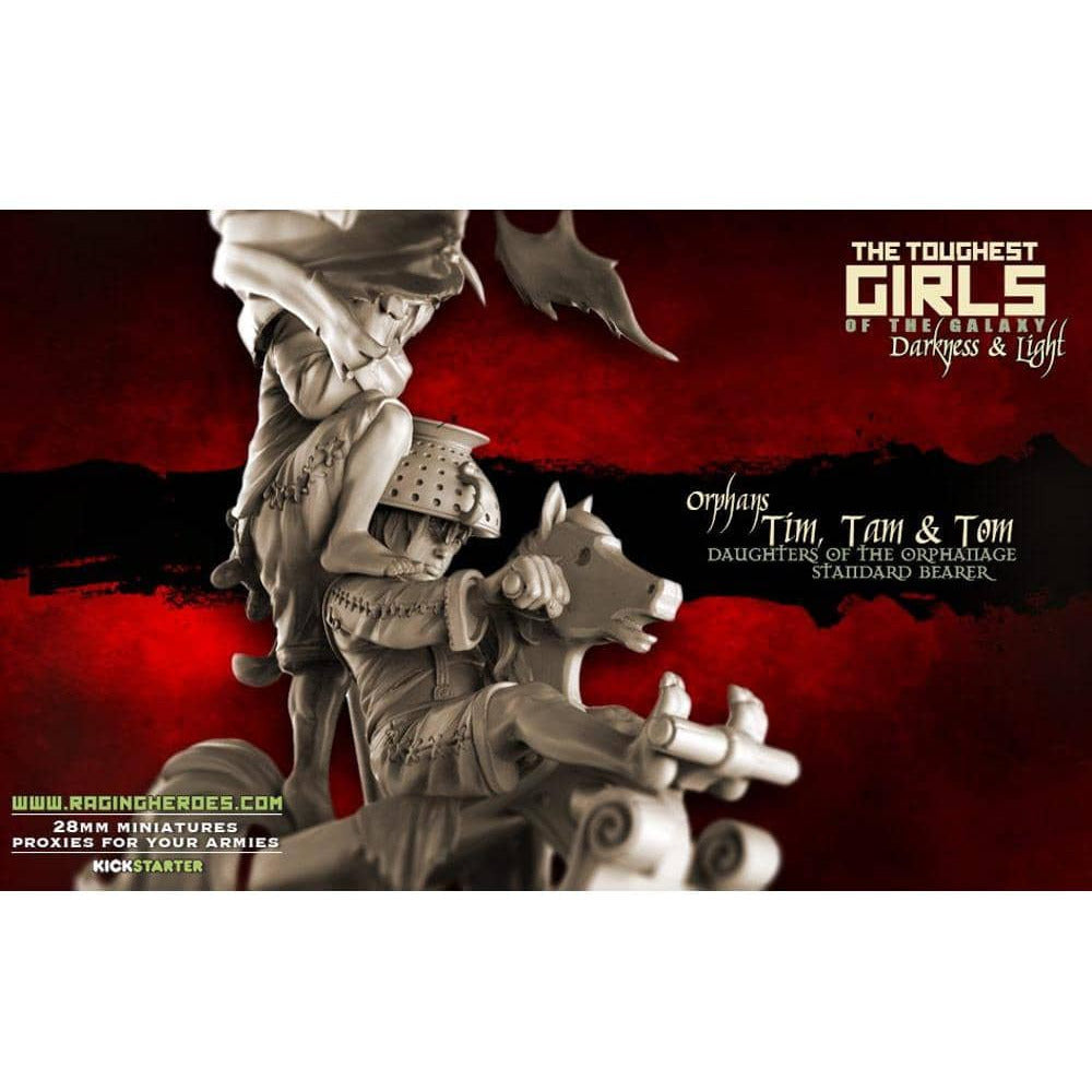 Tim, Tam, and Tom, Standard Bearer of the DoO CG (Sisters - FANTASY) - Raging Heroes