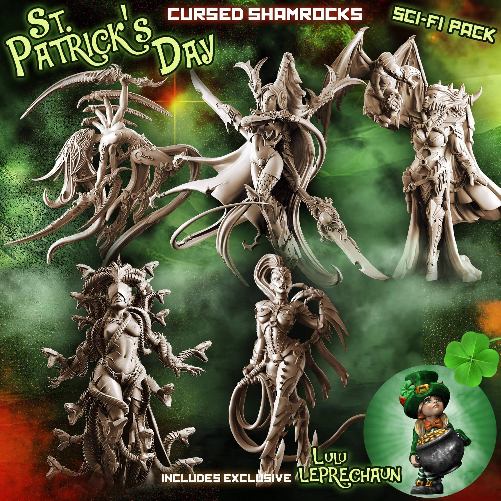 Cursed Shamrocks Pack - St. Patrick's Day (sci -fi)
