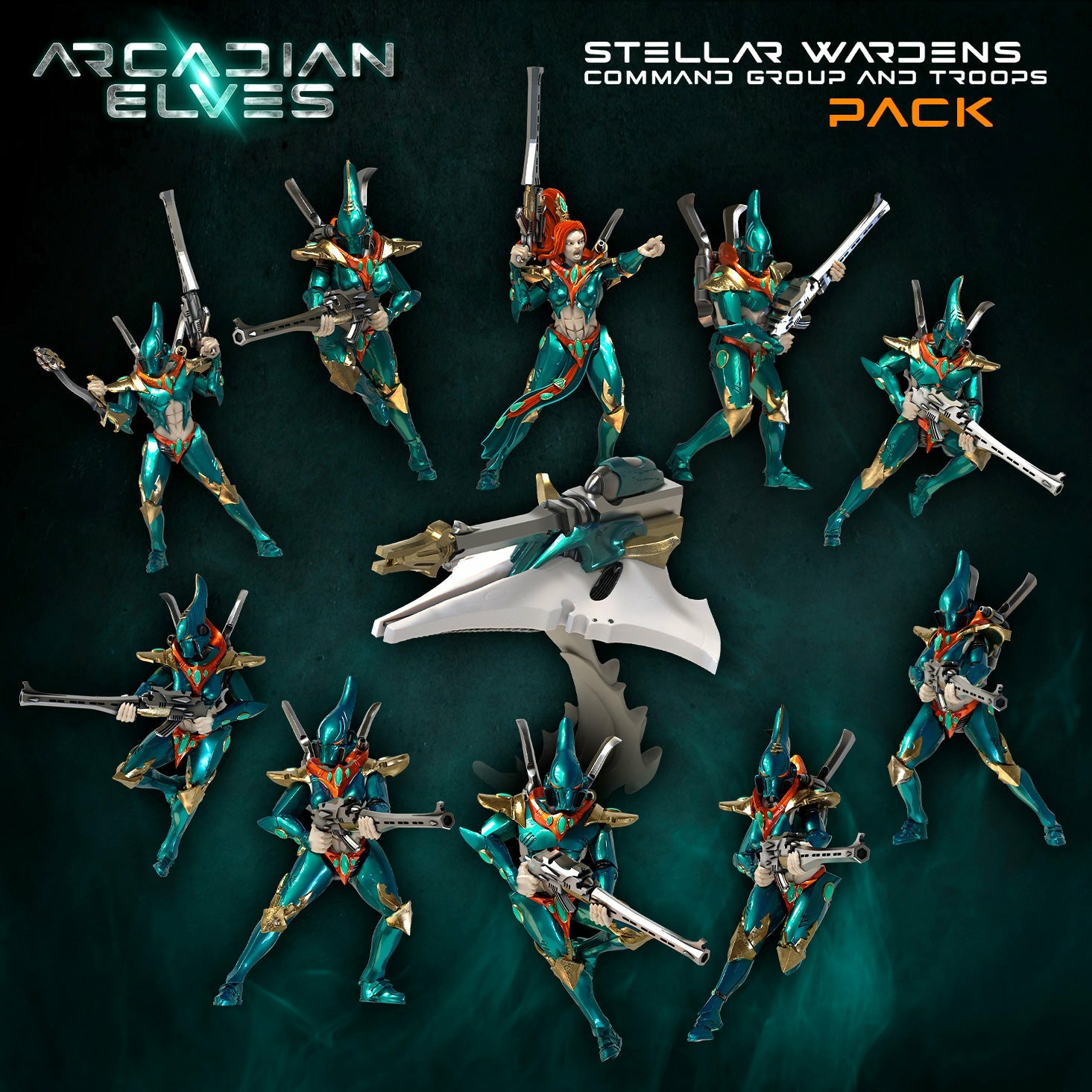 Stellar Wardens, Command + Troops Pack (AE - SF)