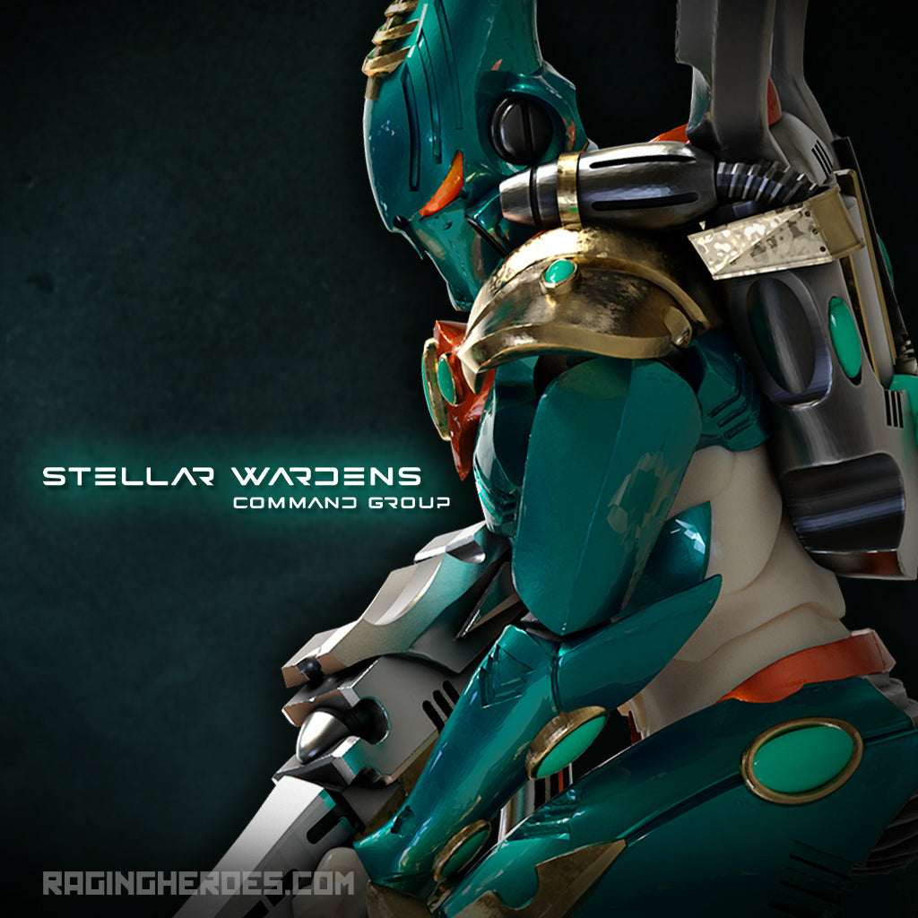 Stellar Wardens, Command + Troops Pack (AE - SF) - Raging Heroes