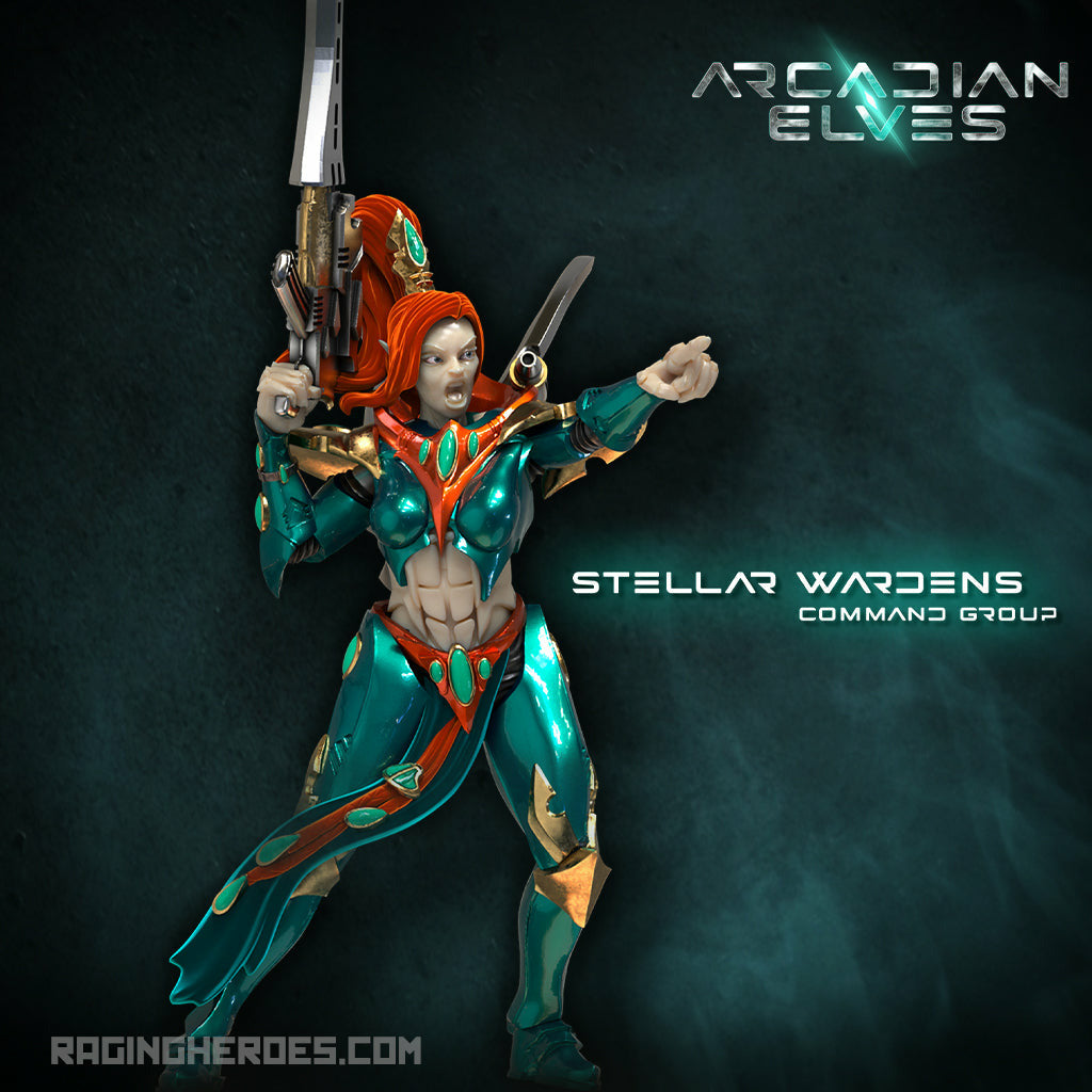 Stellar Wardens, Command + Troops Pack (AE - SF) - Raging Heroes