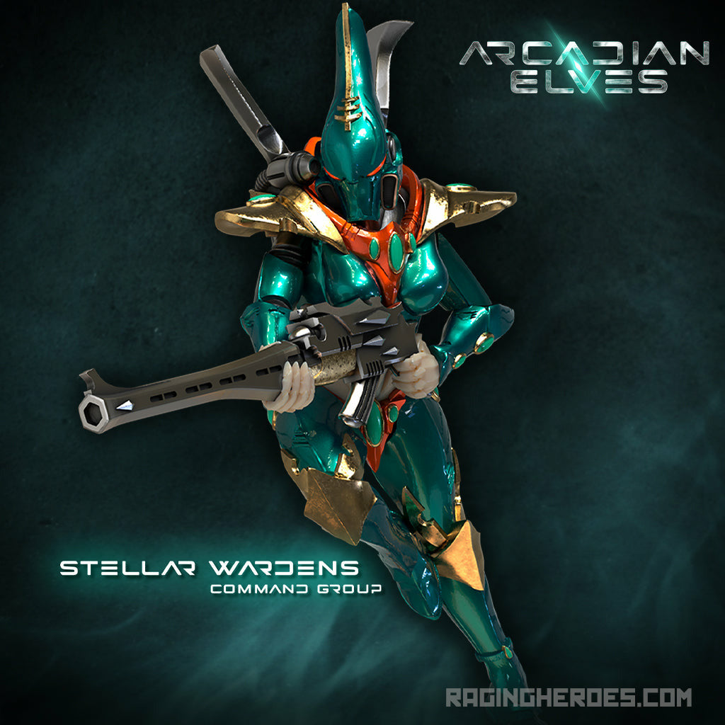 Stellar Wardens, Command + Troops Pack (AE - SF) - Raging Heroes