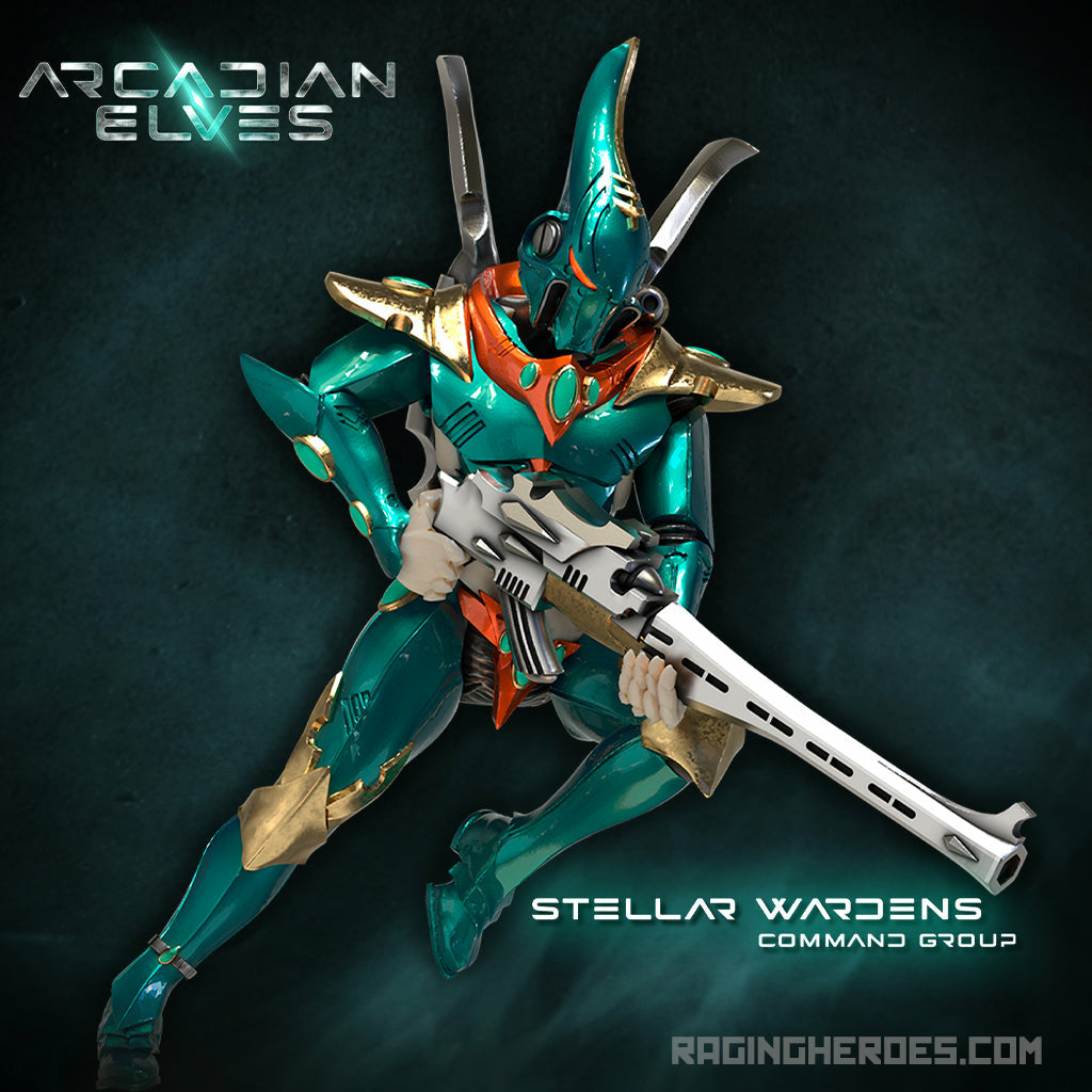 Stellar Wardens, Command + Troops Pack (AE - SF) - Raging Heroes