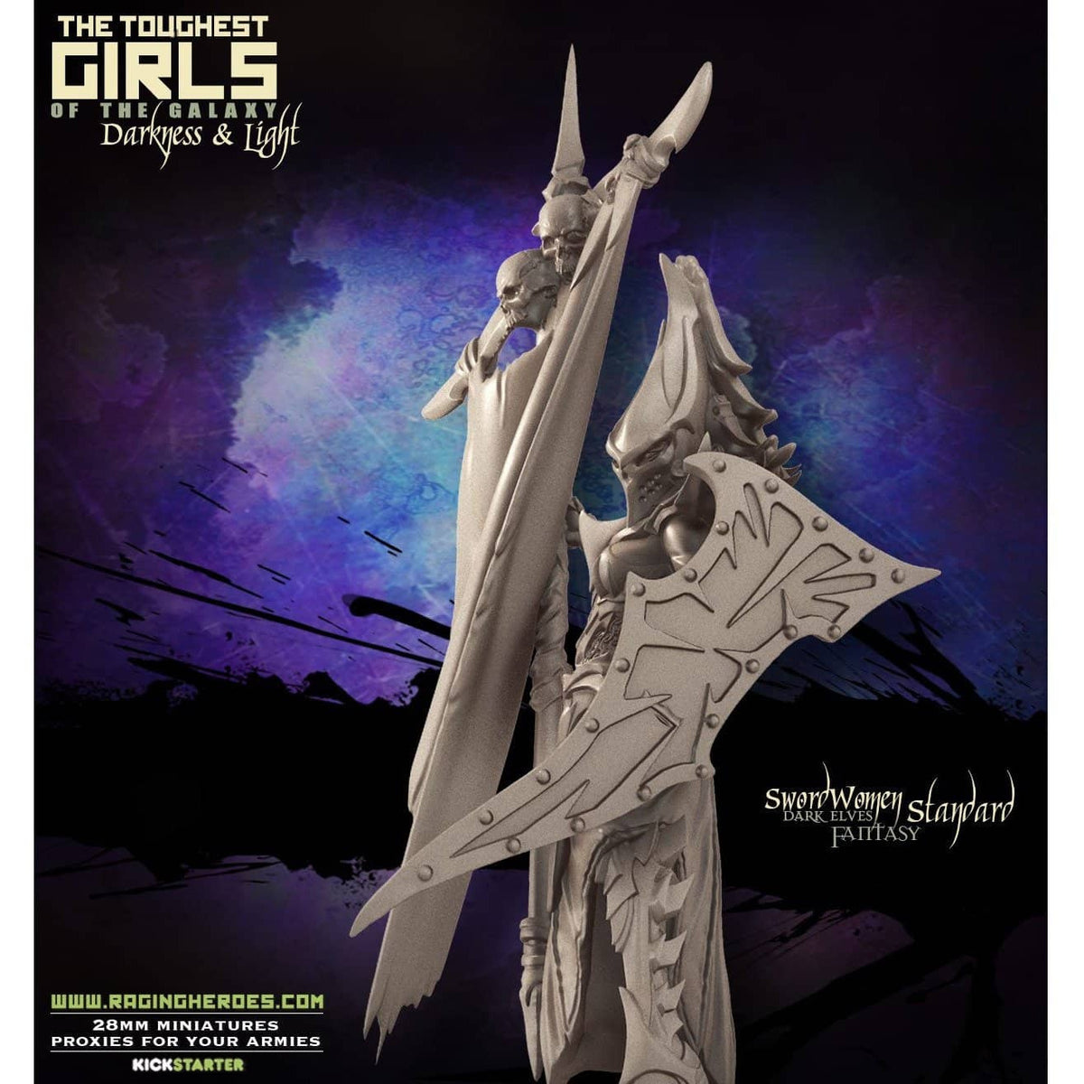 SwordWomen - Command Group (DE - F) - Raging Heroes