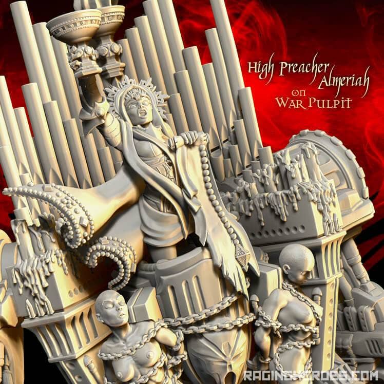 High Preacher Almeriah on War Pulpit (SoEM - SF) - Raging Heroes