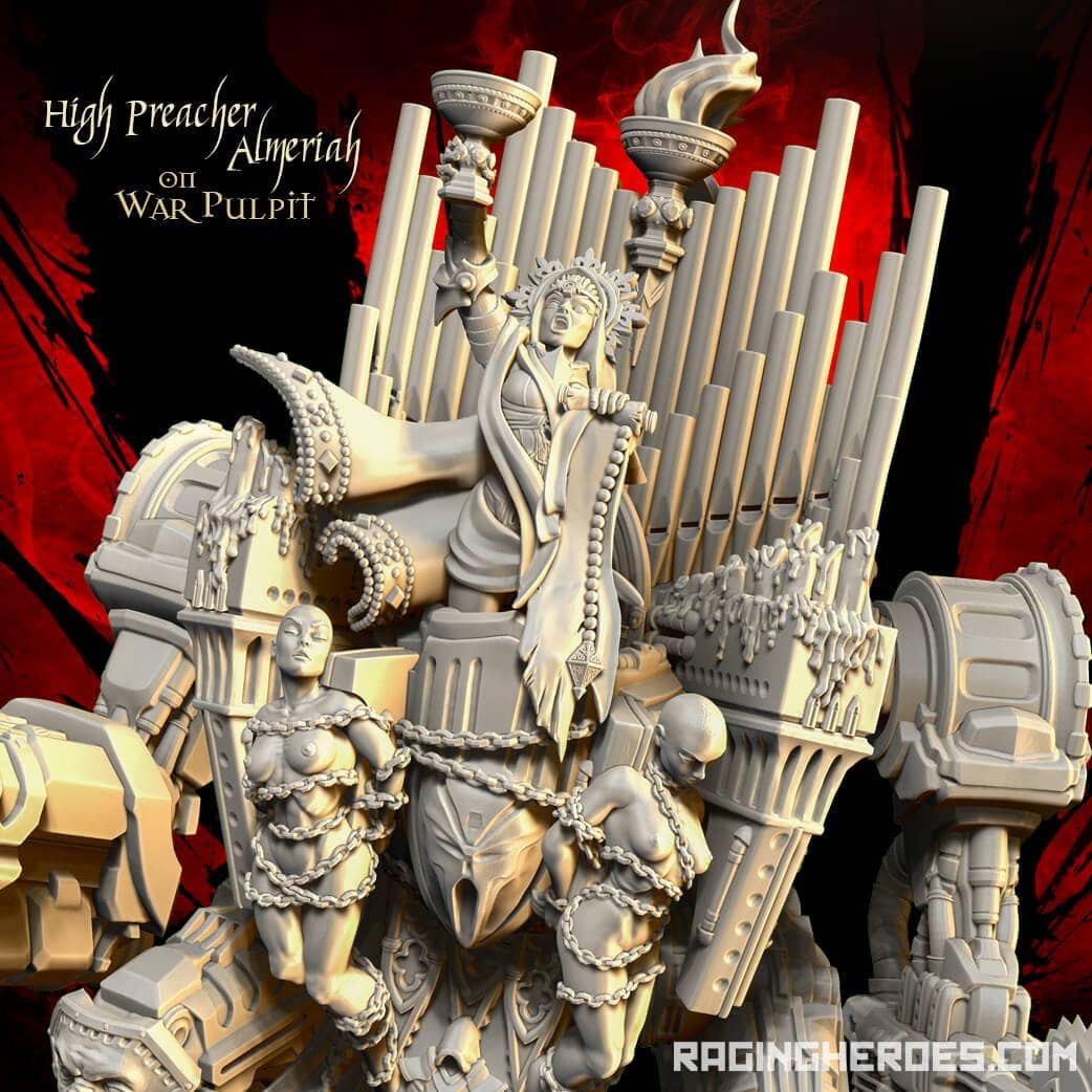 High Preacher Almeriah on War Pulpit (SoEM - SF) - Raging Heroes