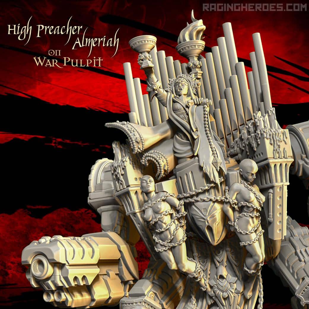 High Preacher Almeriah on War Pulpit (SoEM - SF) - Raging Heroes