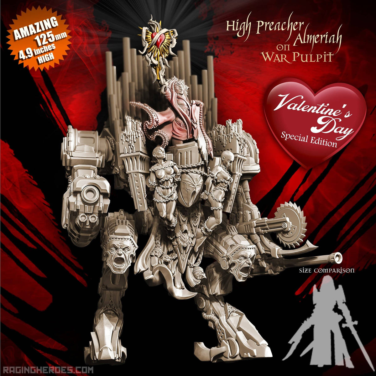 High Preacher Almeriah on War Pulpit VALENTINE&#39;S DAY Special Edition (SoEM - SF) - Raging Heroes