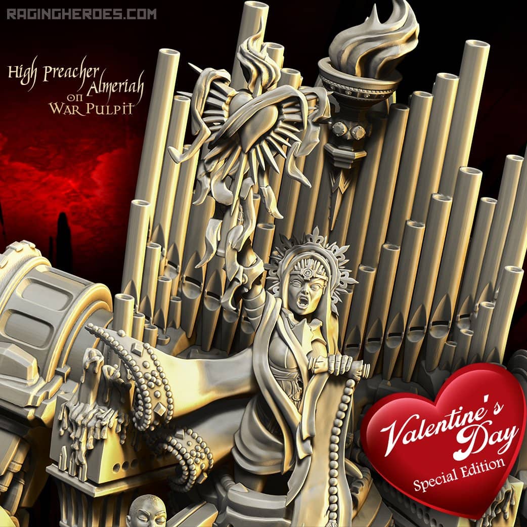 High Preacher Almeriah on War Pulpit VALENTINE&#39;S DAY Special Edition (SoEM - SF) - Raging Heroes