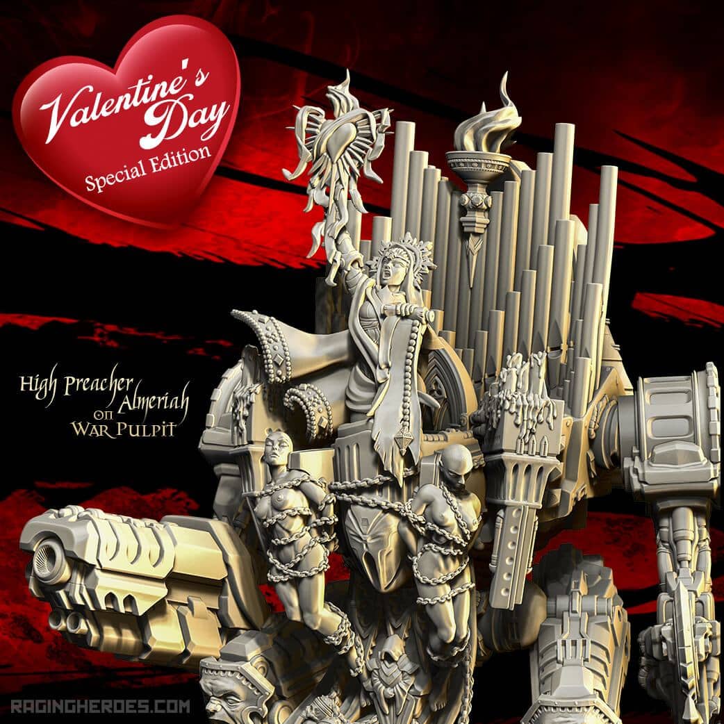 High Preacher Almeriah on War Pulpit VALENTINE&#39;S DAY Special Edition (SoEM - SF) - Raging Heroes