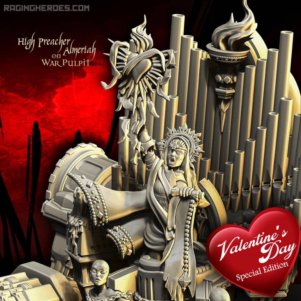 High Preacher Almeriah on War Pulpit VALENTINE&#39;S DAY Special Edition (SoEM - SF) - Raging Heroes
