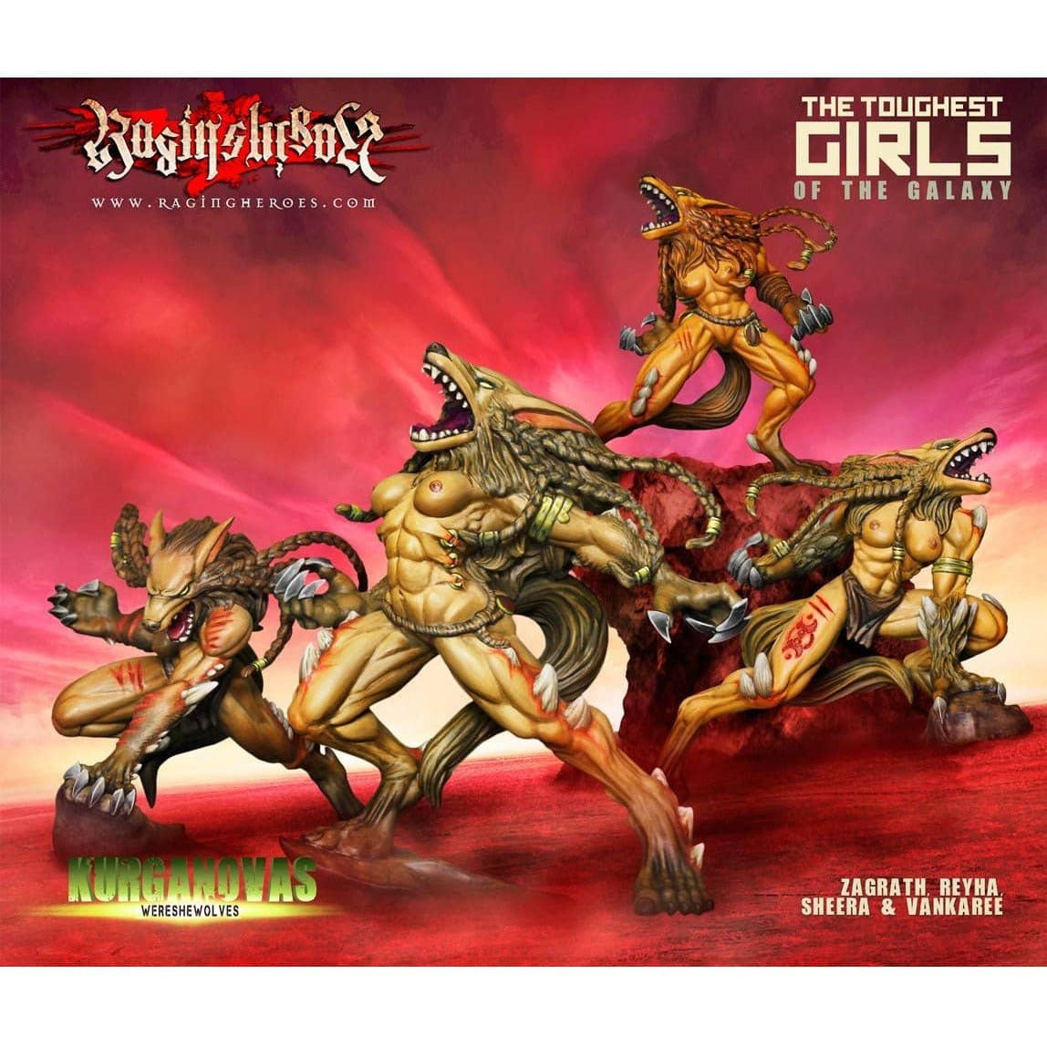 WereSheWolves BOX of 4 (KST) - Raging Heroes