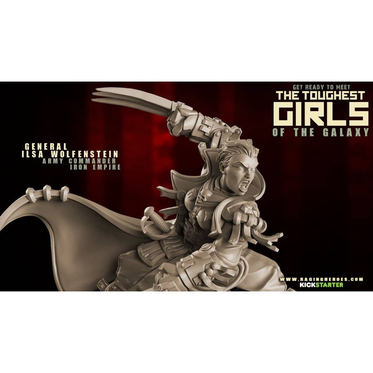 General Ilsa Wolfenstein, Army Commander (IE) - Raging Heroes