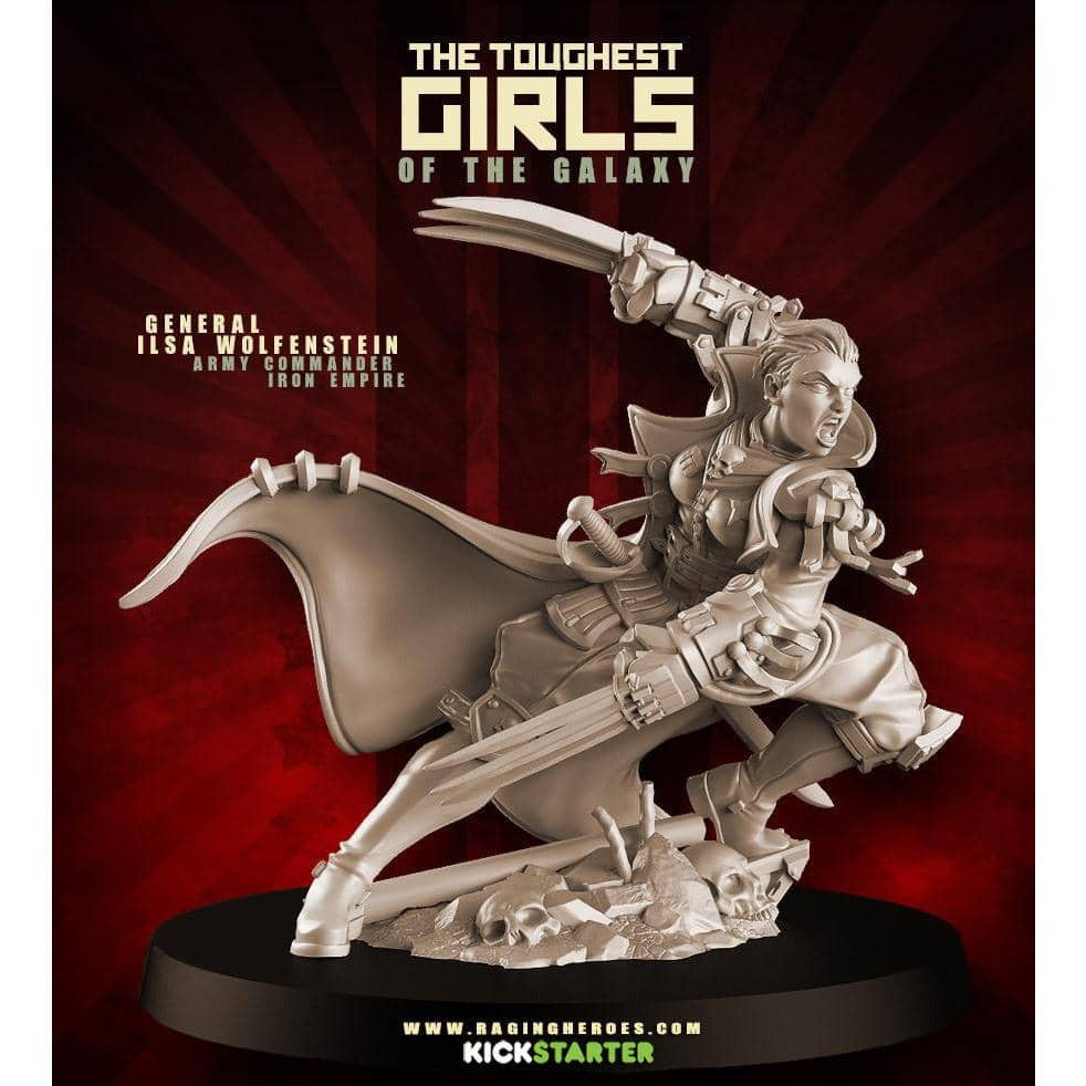 Wolfenstein Commander Model General Ilsa Wolfenstein, Army Commander (IE) - Raging Heroes