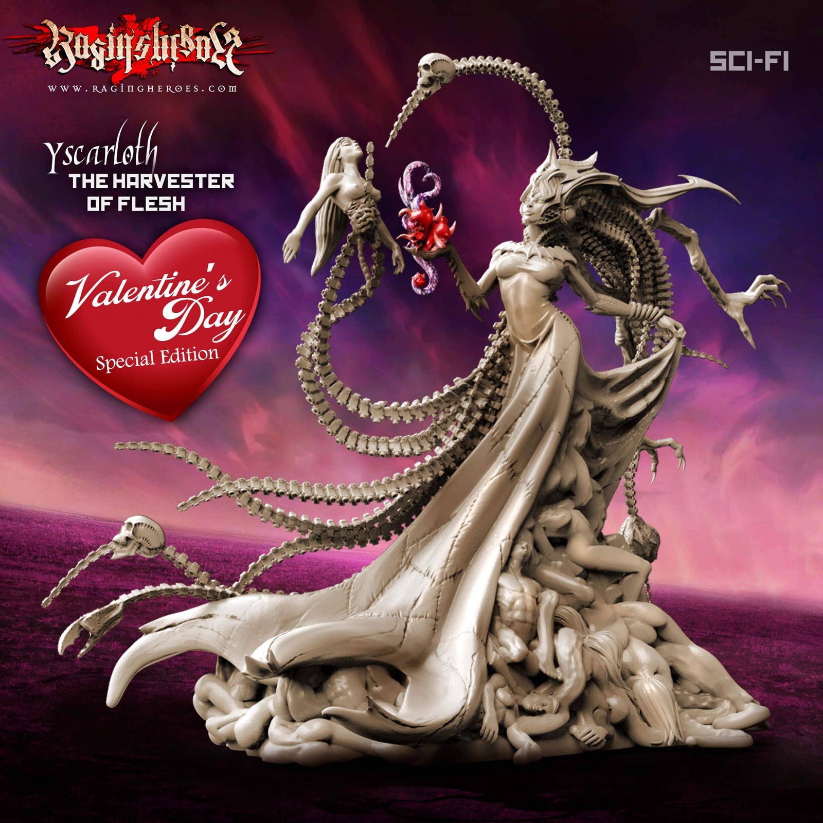 Yscarloth, The Harvester of Flesh, VALENTINE'S DAY Special Edition Sci-Fi version (LE - SF)