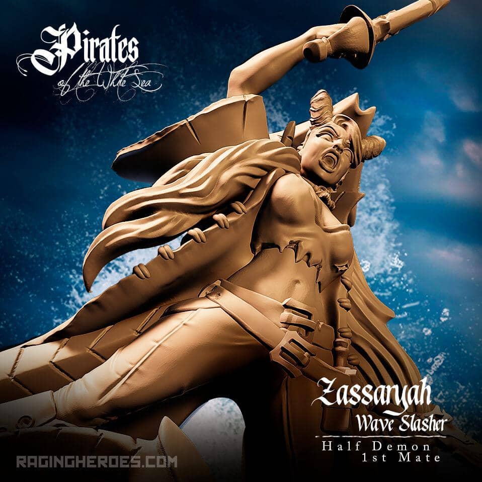Zassaryah Wave Slasher, Half Demon 1st Mate (P - F) - Raging Heroes