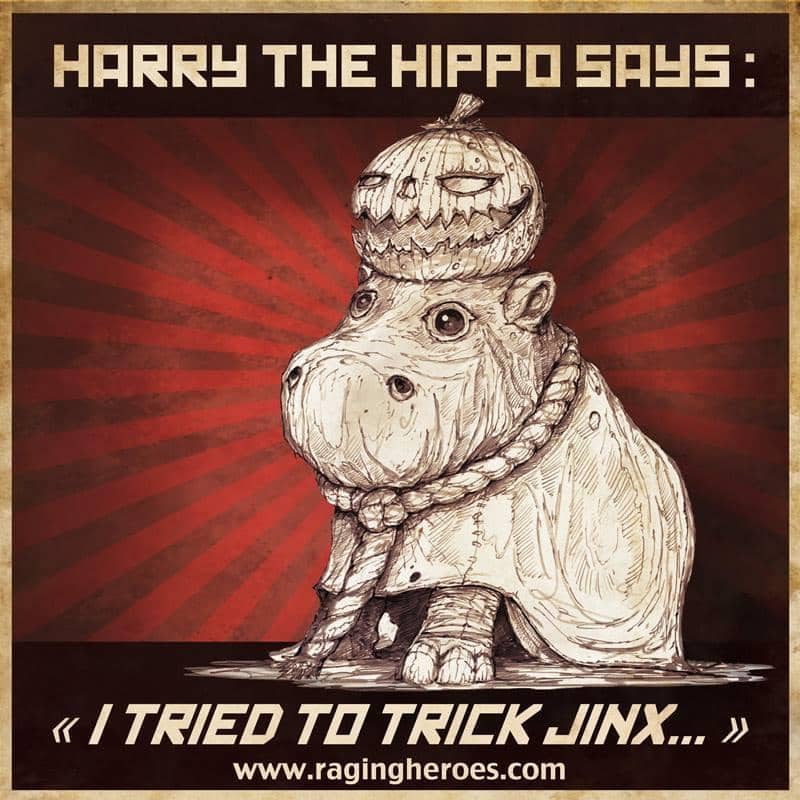 Harry the baby Hippo, JB Mascot - Raging Heroes