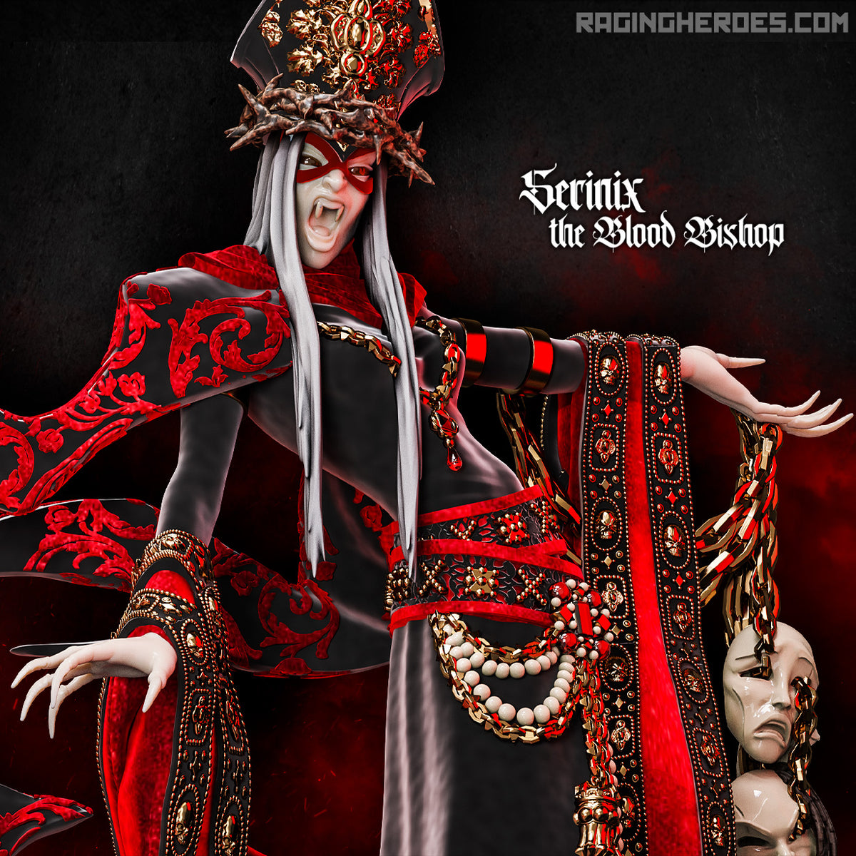 Serinix, the Blood Bishop (Vampires - F) - Raging Heroes