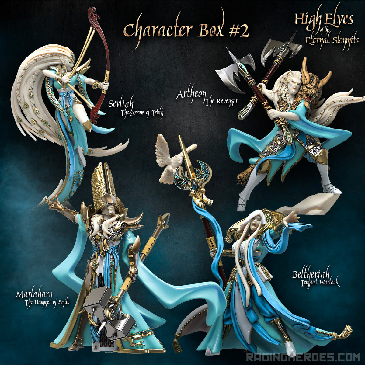 High Elves, Character Box 2 (HE - F) - Raging Heroes