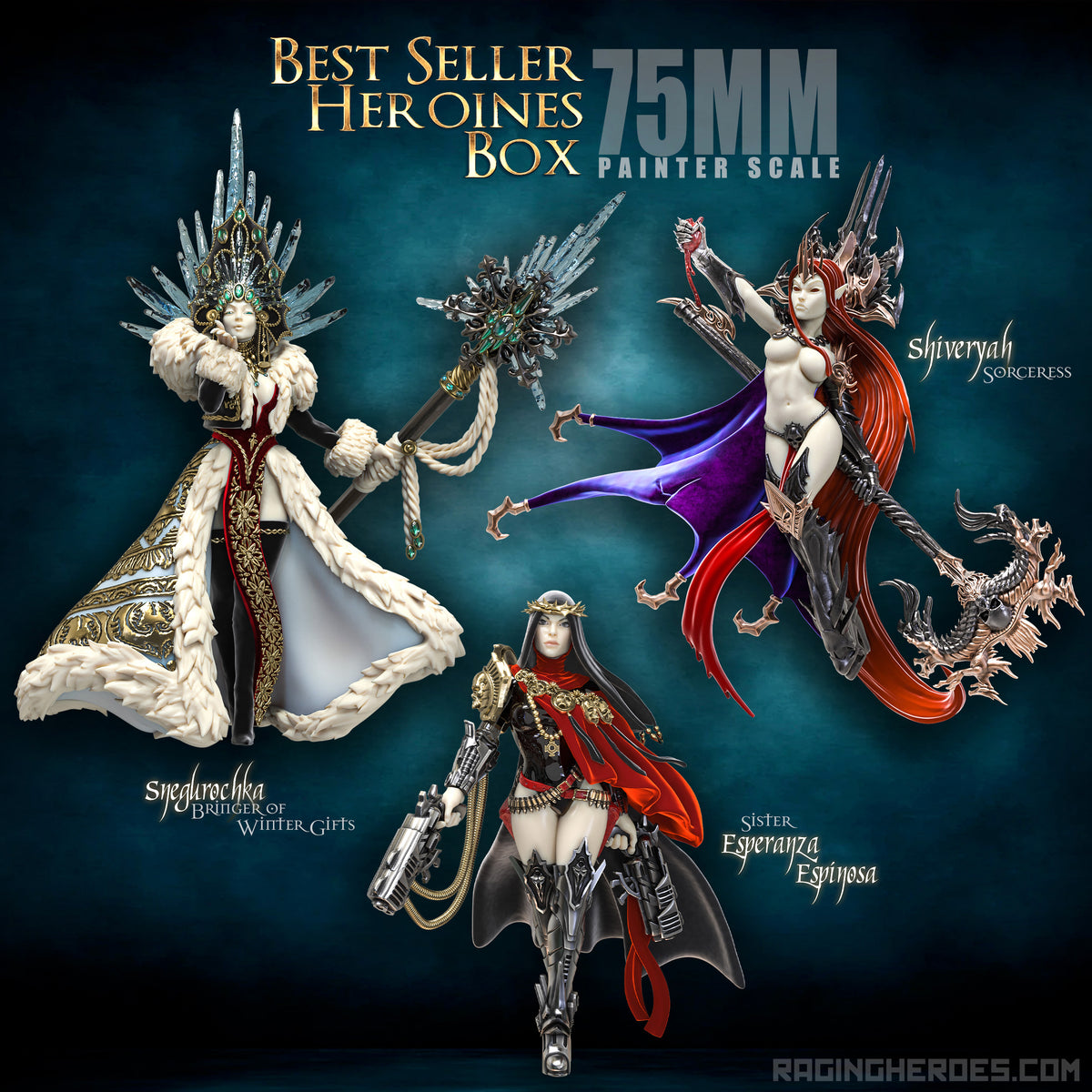 75mm Best Seller Heroines Box (Mixed - F/SF) - Raging Heroes