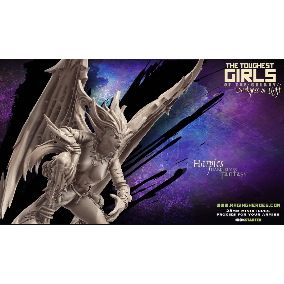 Exclusive DARK Elves Multipack with Harpies - Raging Heroes