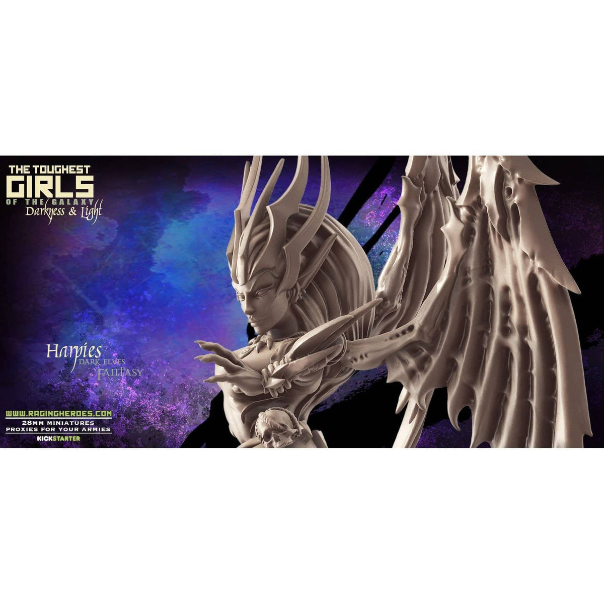Exclusive DARK Elves Multipack with Harpies - Raging Heroes