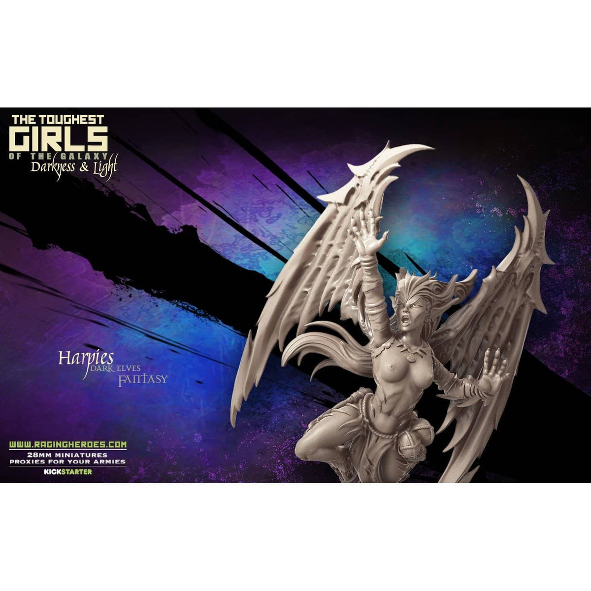 Exclusive DARK Elves Multipack with Harpies - Raging Heroes
