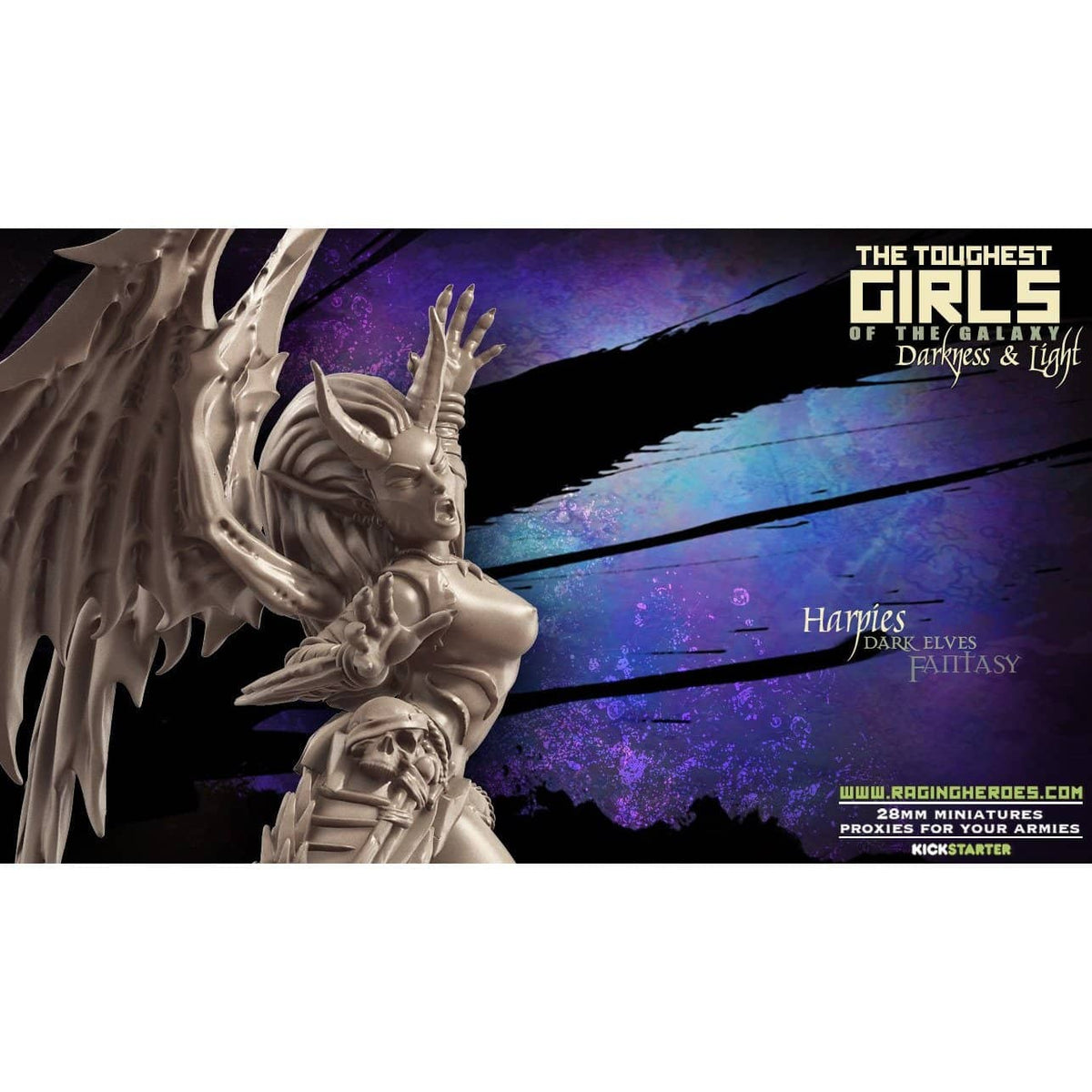 Exclusive DARK Elves Multipack with Harpies - Raging Heroes