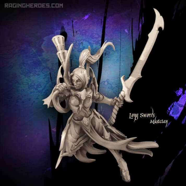 Long Swords - Command Group (DE - F) - Raging Heroes