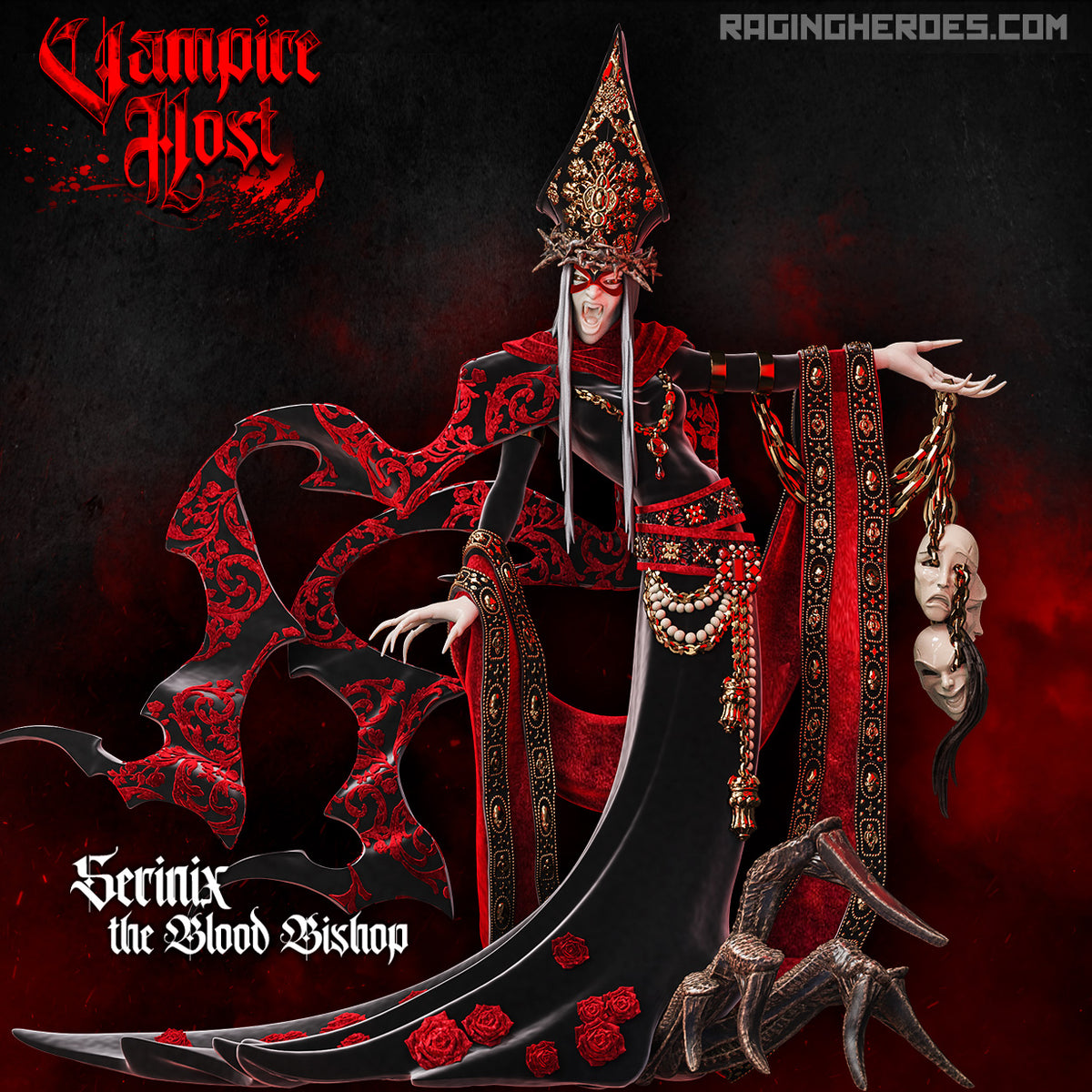 Serinix, the Blood Bishop (Vampires - F) - Raging Heroes