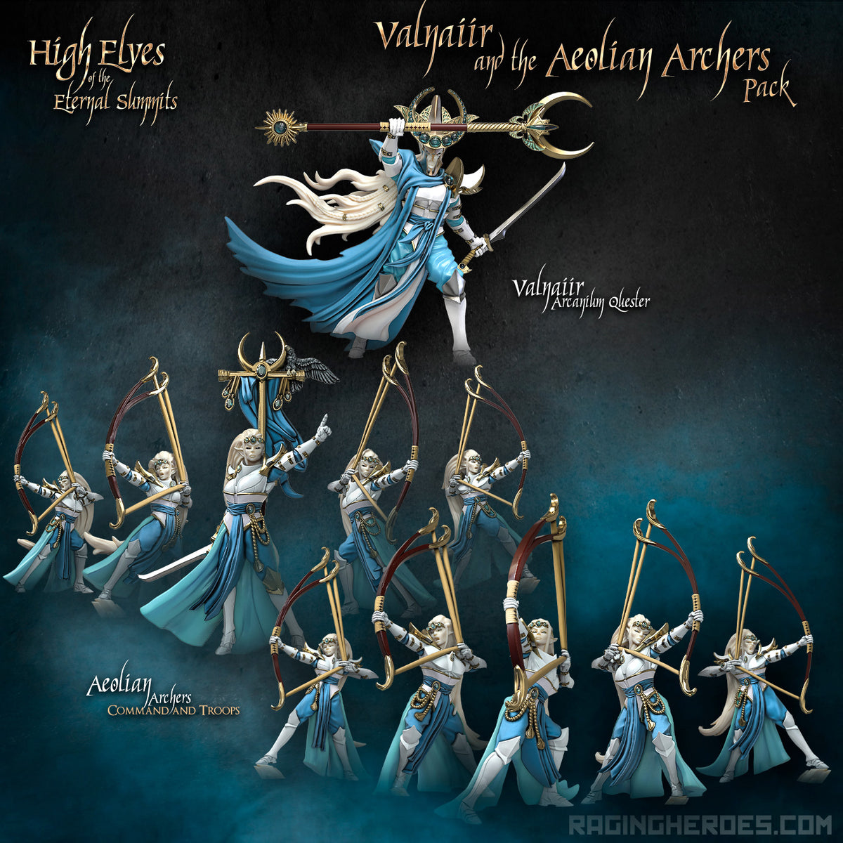 Valnaiir and the Aeolian Archers Pack (HE - F) - Raging Heroes